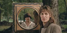 Agnès Varda eyeing Jane Birkin